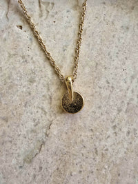 Collier Nina Ricci Vintage Pendentif Rond Strass