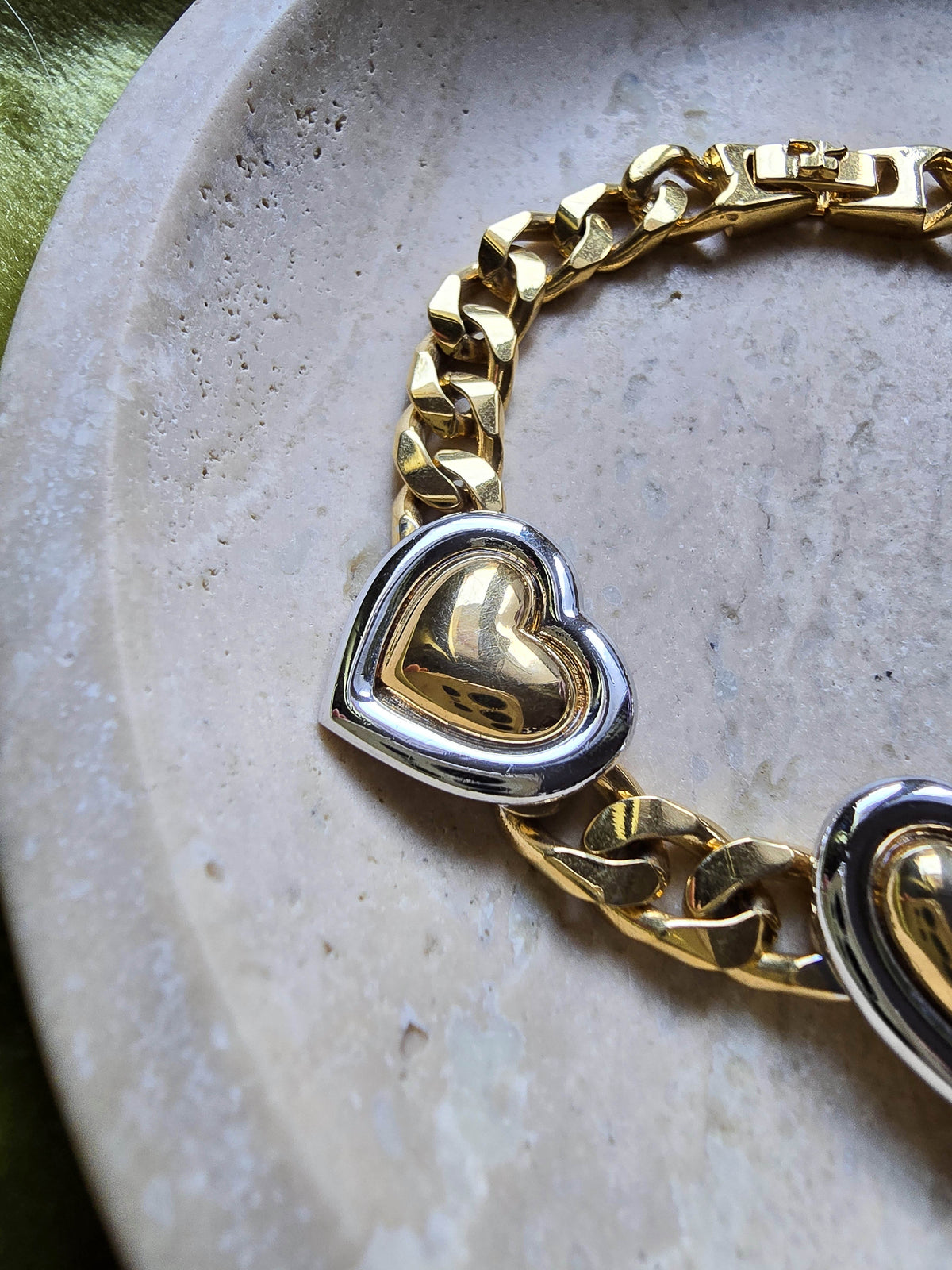 Bracelet Courrèges Coeur Chunky Bicolore