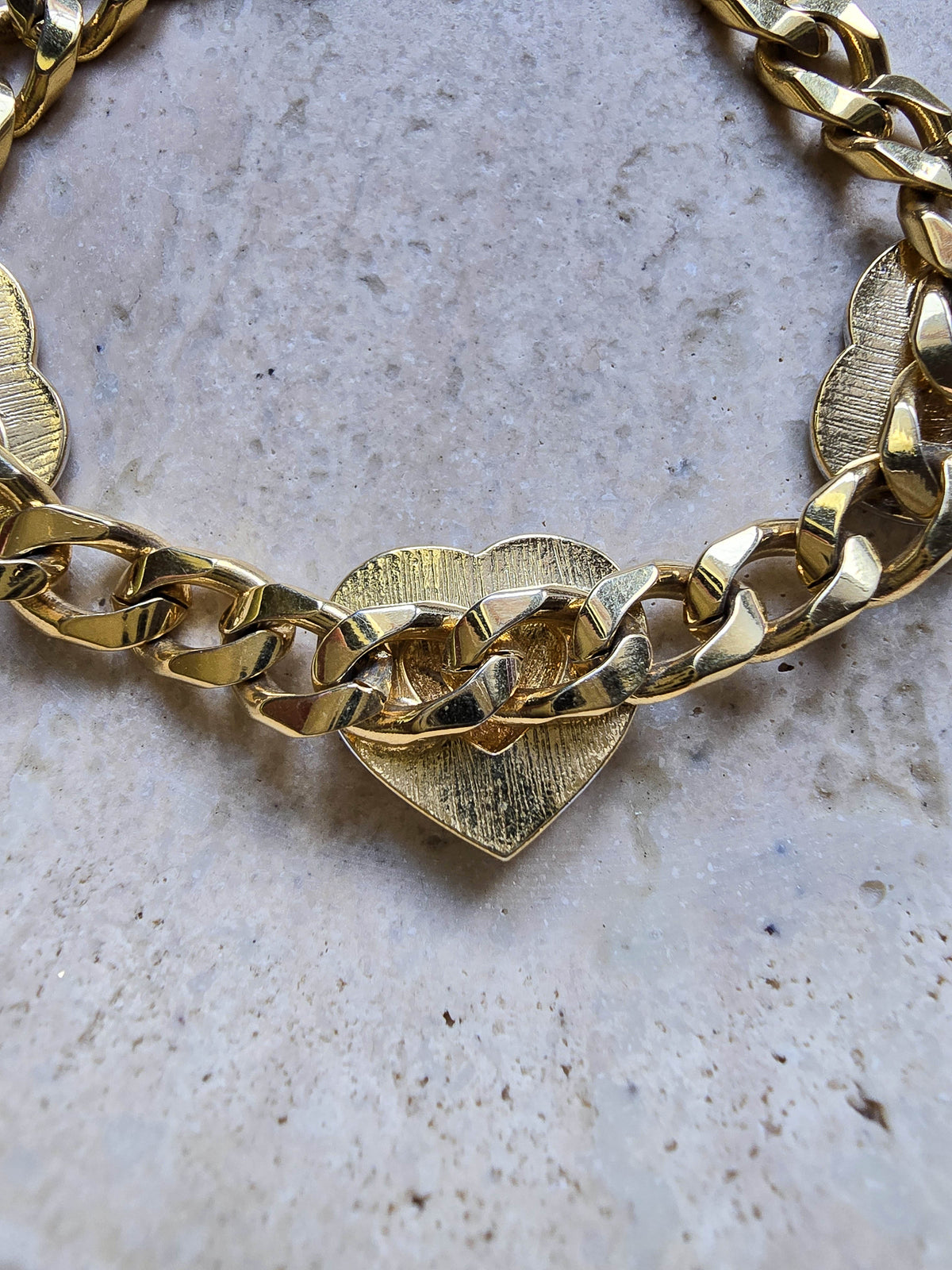 Bracelet Courrèges Coeur Chunky Bicolore