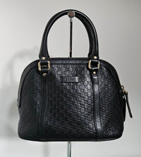 Sac Gucci Dome en cuir Guccissima noir