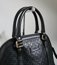 Sac Gucci Dome en cuir Guccissima noir