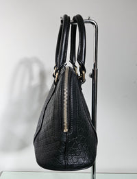 Sac Gucci Dome en cuir Guccissima noir