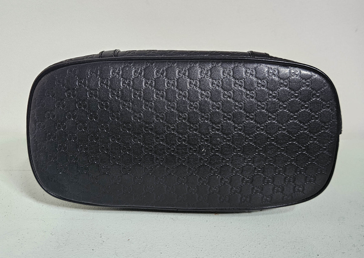 Sac Gucci Dome en cuir Guccissima noir