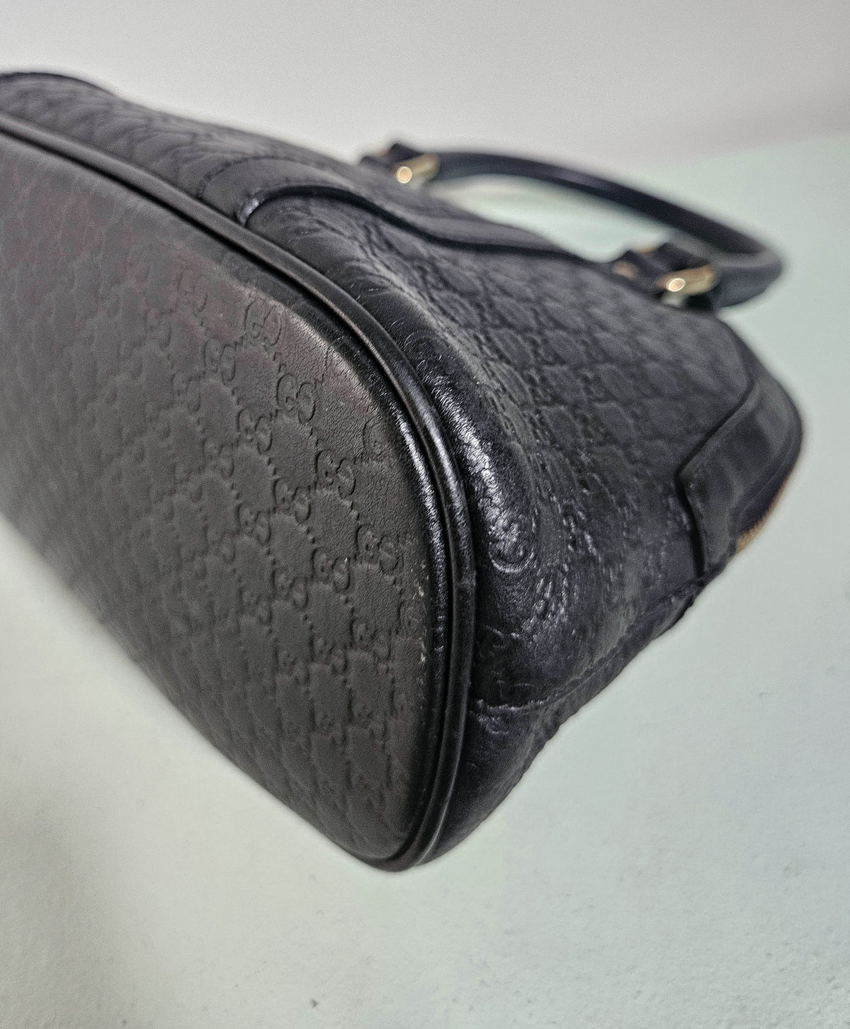 Sac Gucci Dome en cuir Guccissima noir