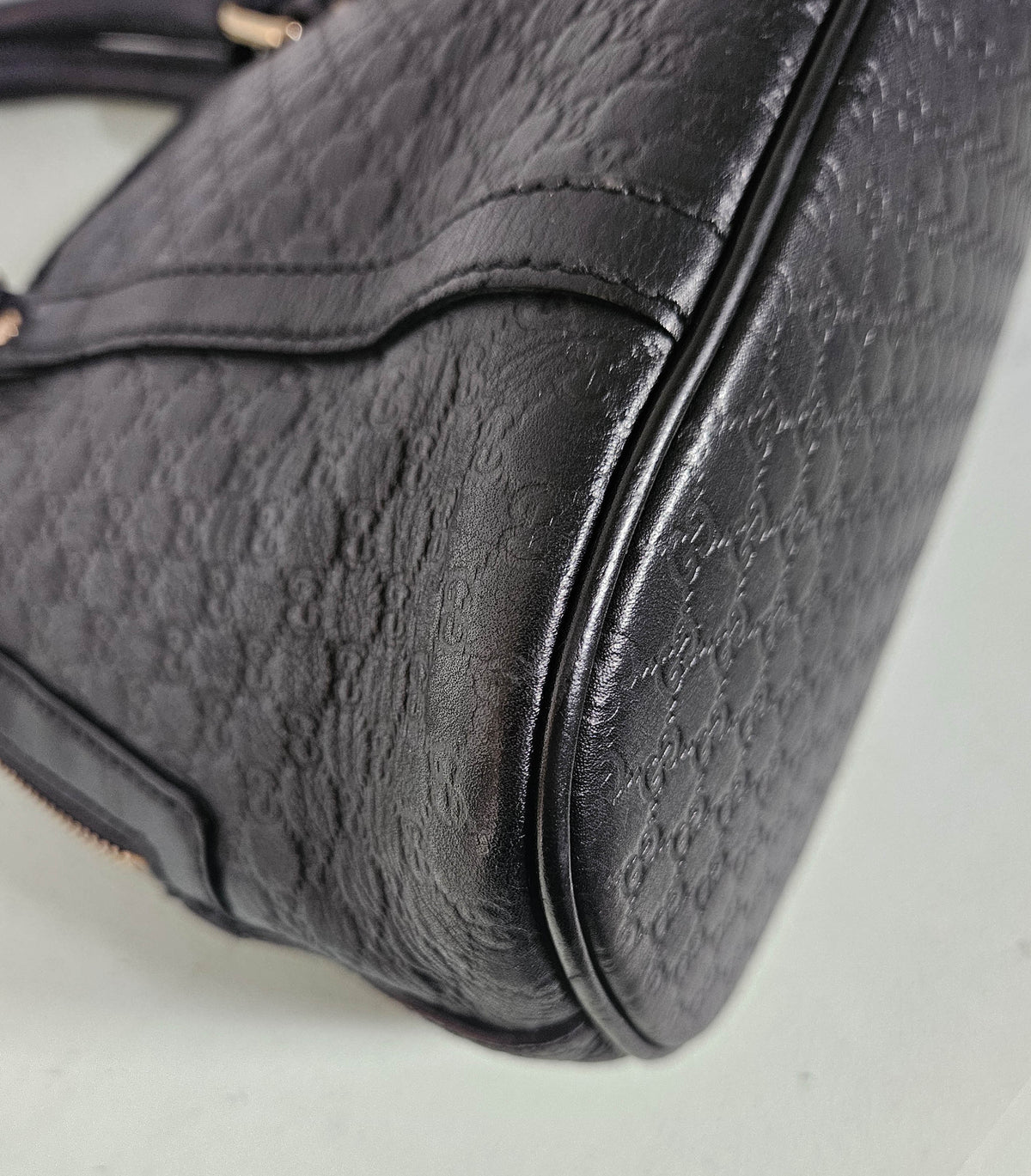 Sac Gucci Dome en cuir Guccissima noir