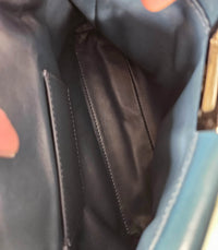 Fendi Peekaboo Mini bleu pétrole