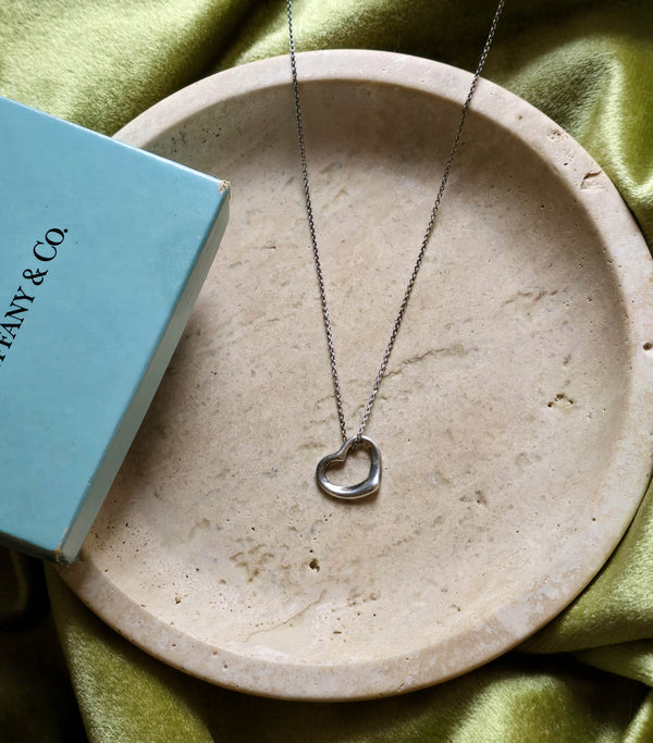 Collier Tiffany Open Heart Argent 925