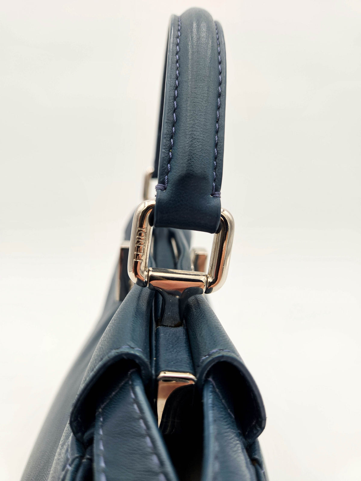 Fendi Peekaboo Mini bleu pétrole