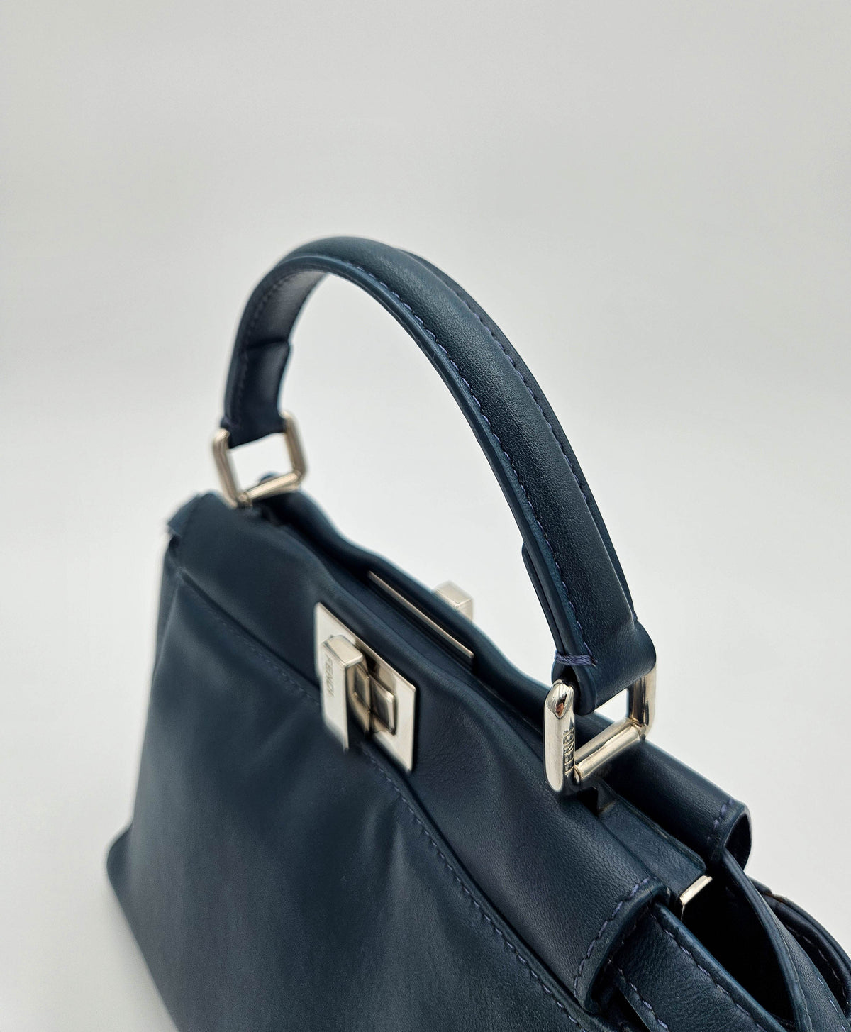 Fendi Peekaboo Mini bleu pétrole