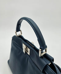 Fendi Peekaboo Mini bleu pétrole