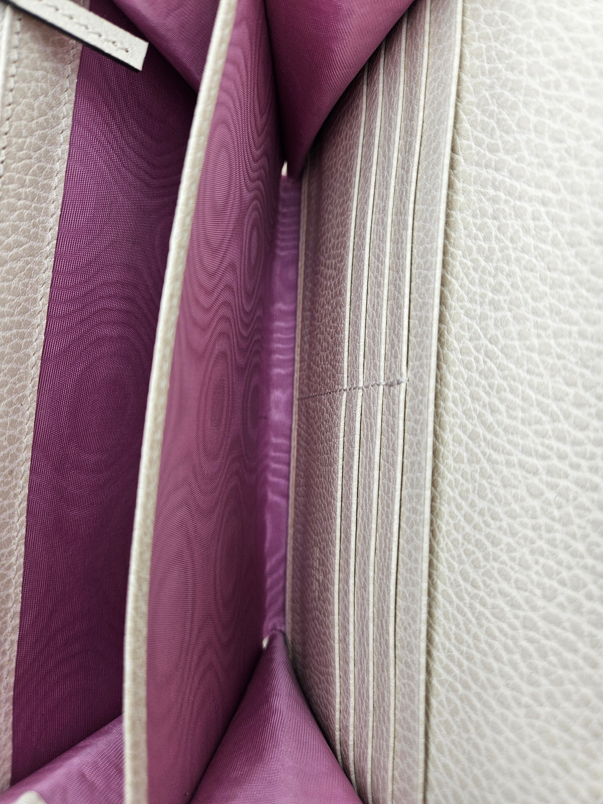 Dionysus Wallet on Chain Gucci blanc