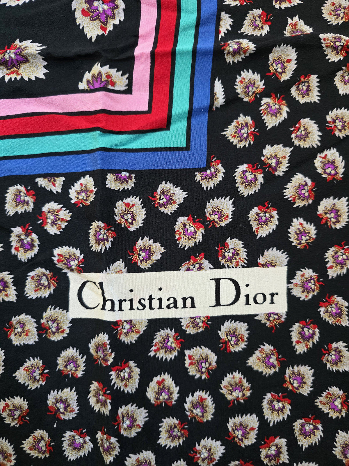 Foulard Dior Mini Fleurs