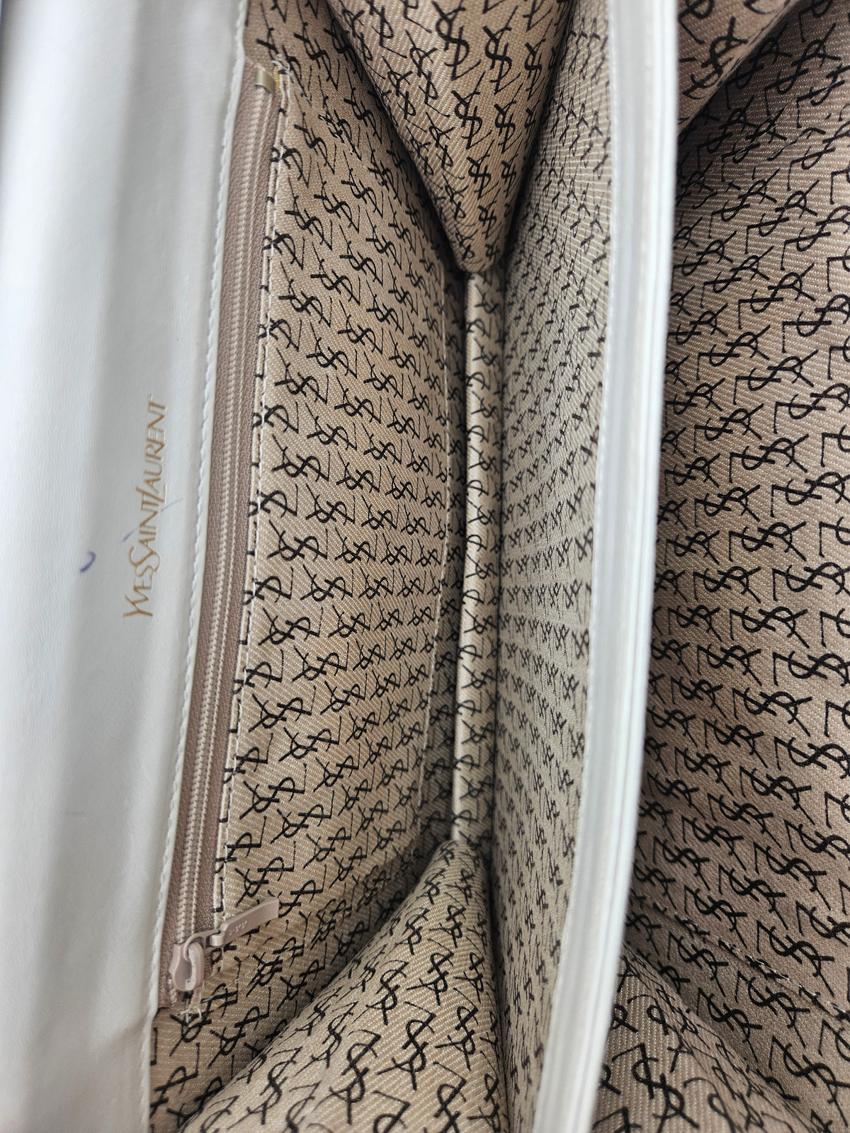 Sac Yves Saint Laurent Vintage  Crossbody Blanc