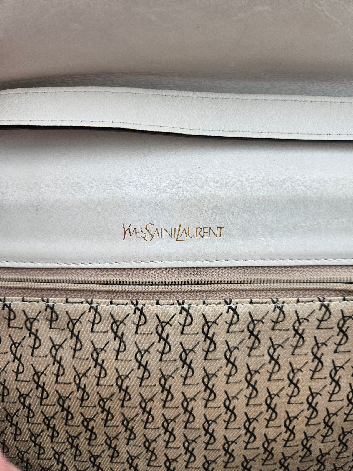 Sac Yves Saint Laurent Vintage  Crossbody Blanc