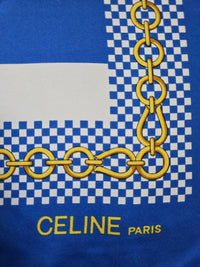 Foulard Céline Paris Rayures Bleues