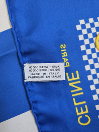 Foulard Céline Paris Rayures Bleues