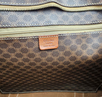 Sac Tote Céline XL en toile Macadam et cuir caramel – Vintage