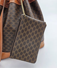 Sac seau Céline vintage en toile Macadam