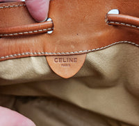 Sac seau Céline vintage en toile Macadam