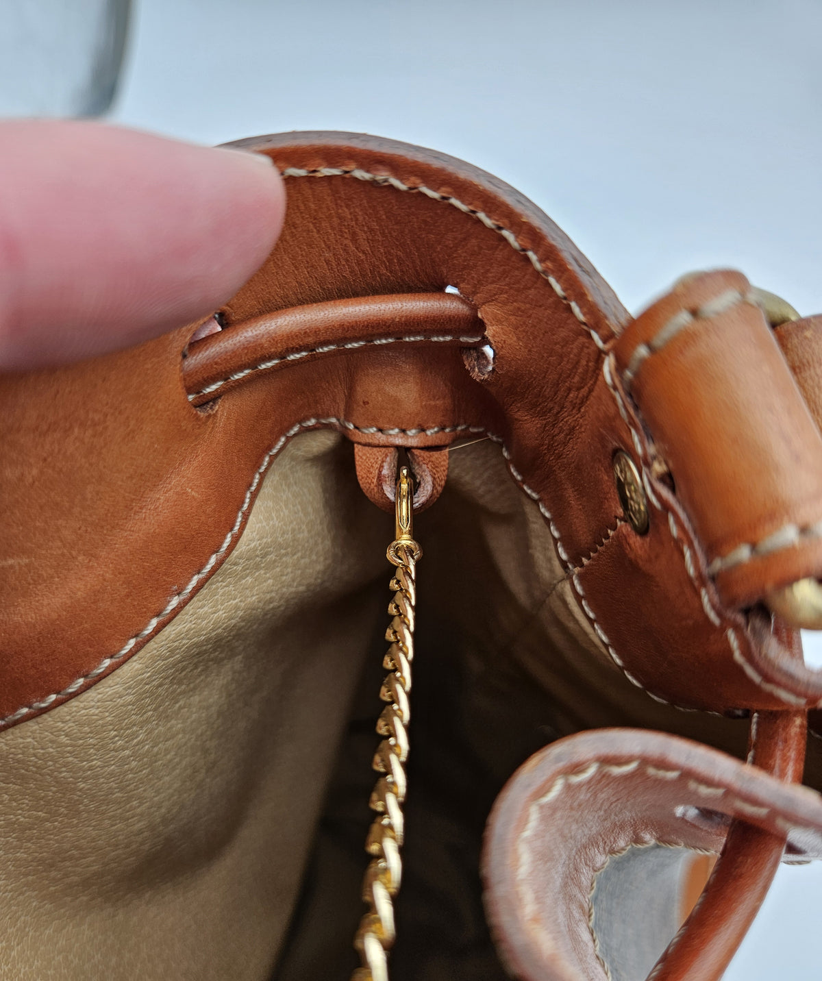 Sac seau Céline vintage en toile Macadam