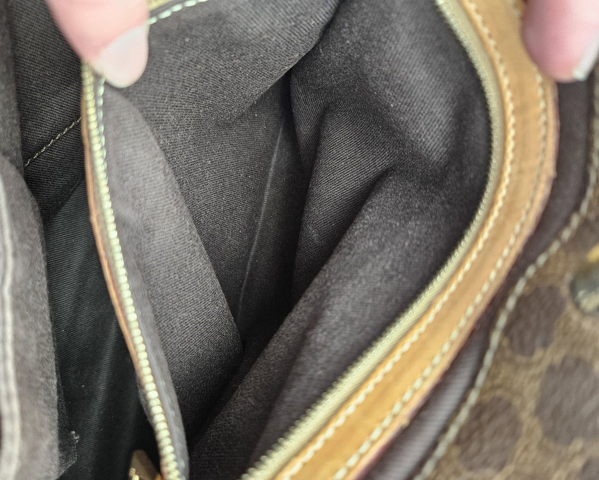 Tote Céline en toile Macadam marron – Vintage