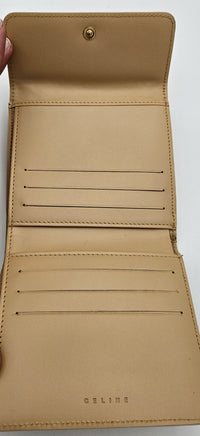 Portefeuille Céline Macadame Beige