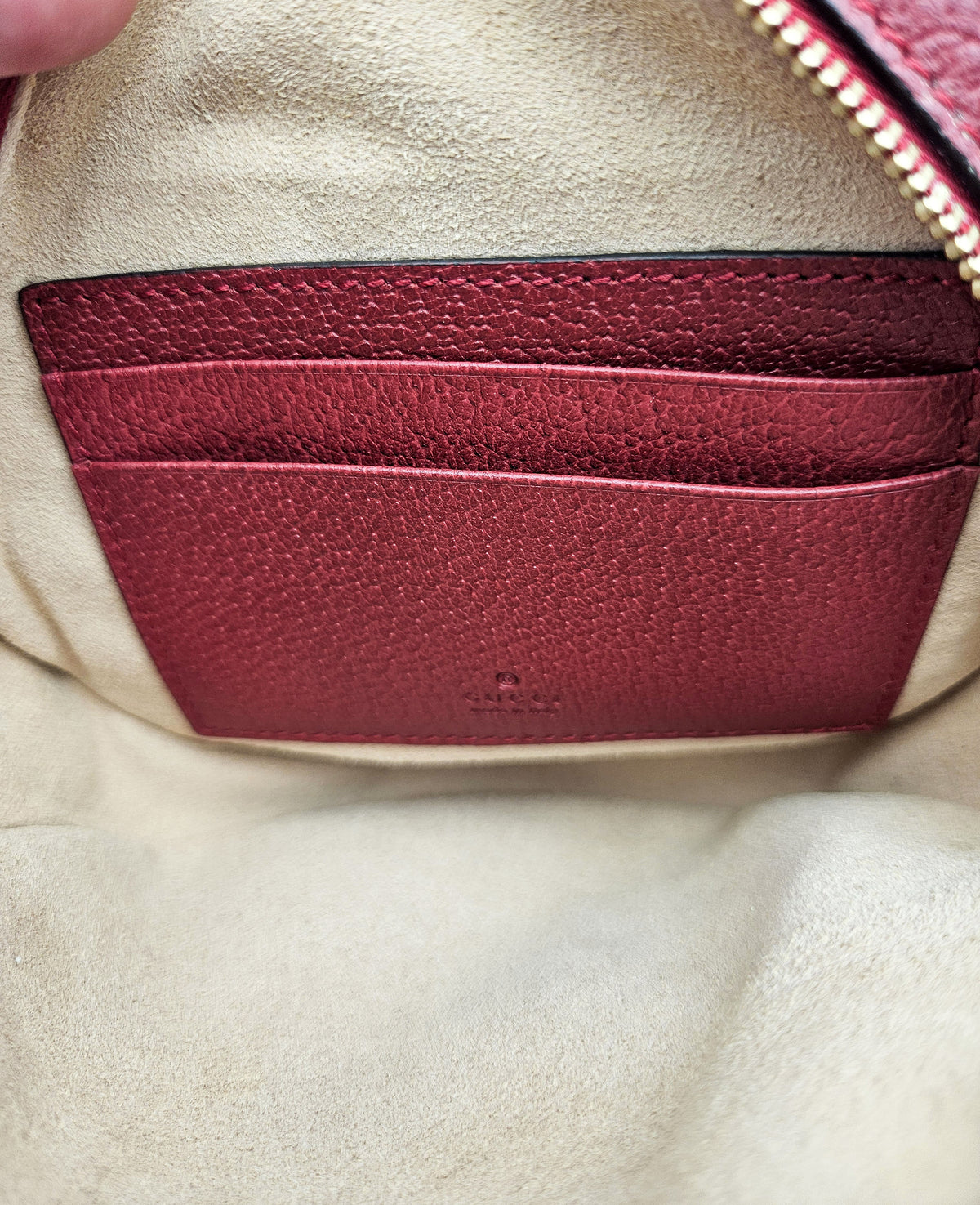 Mini sac à dos Gucci GG Supreme floral Bloom rouge