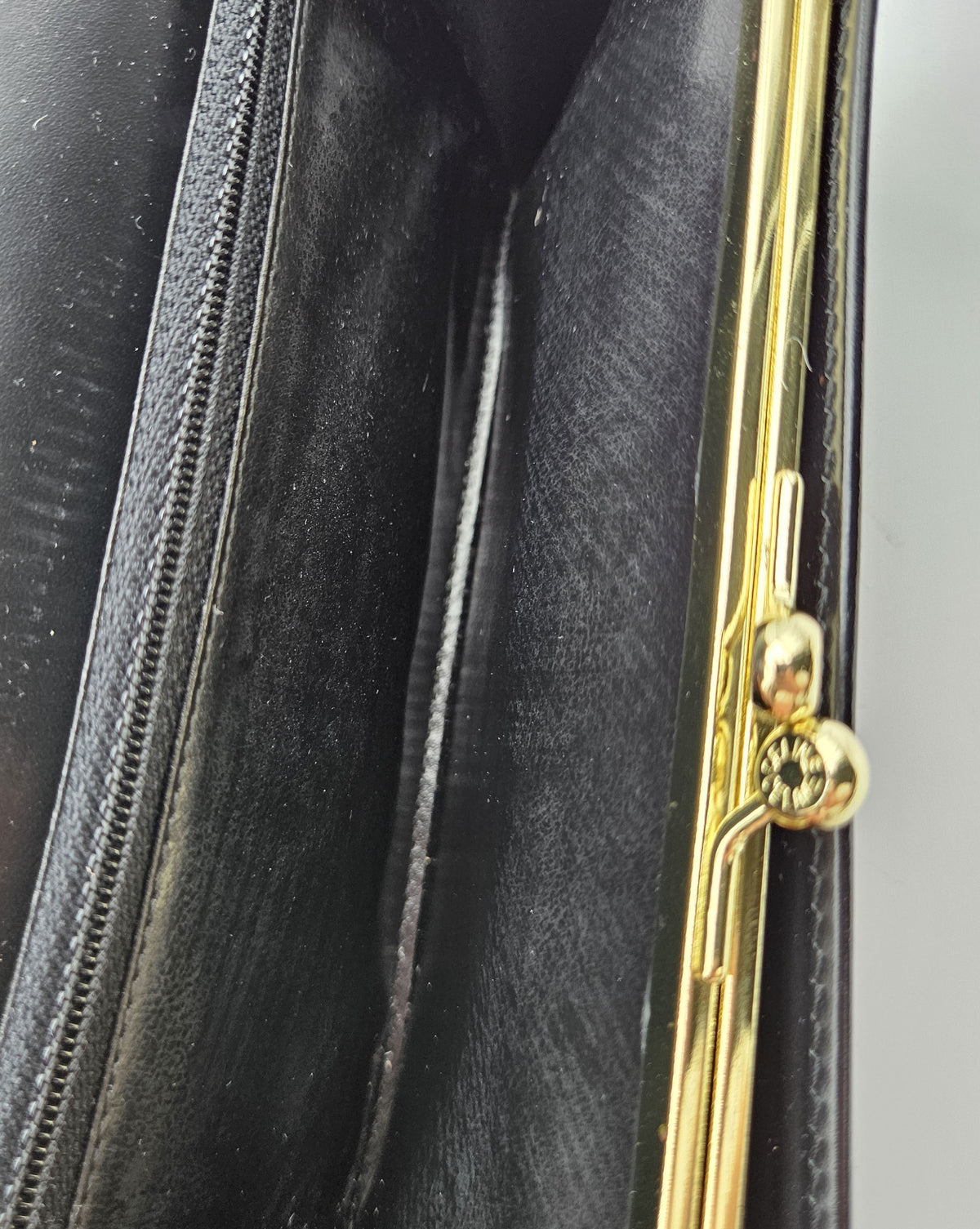 Portefeuille Céline Macadam Noir Vintage