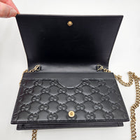 Gucci Wallet on Chain Guccissima Noir