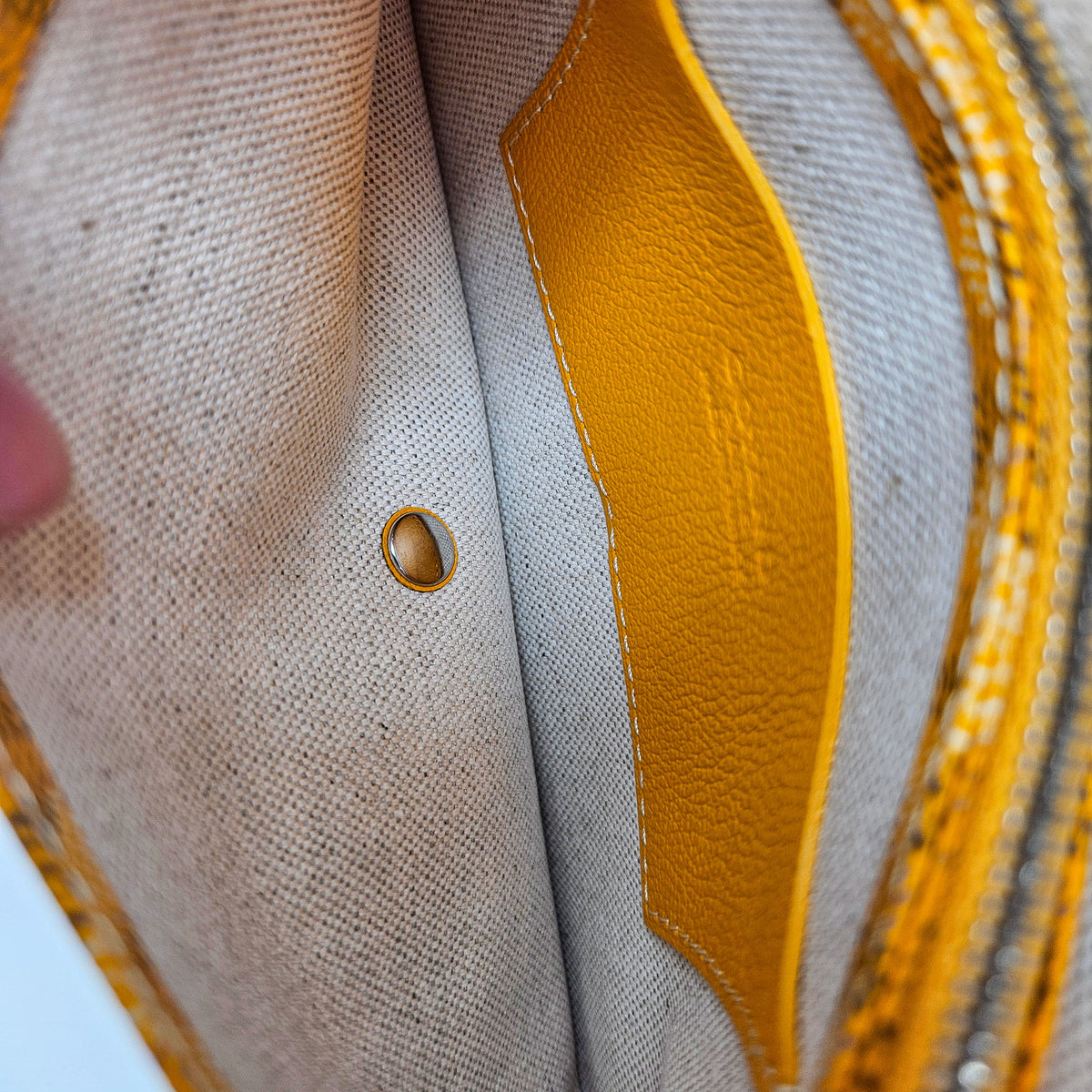 Goyard Plumet Pocket Wallet Goyardine Jaune Soleil