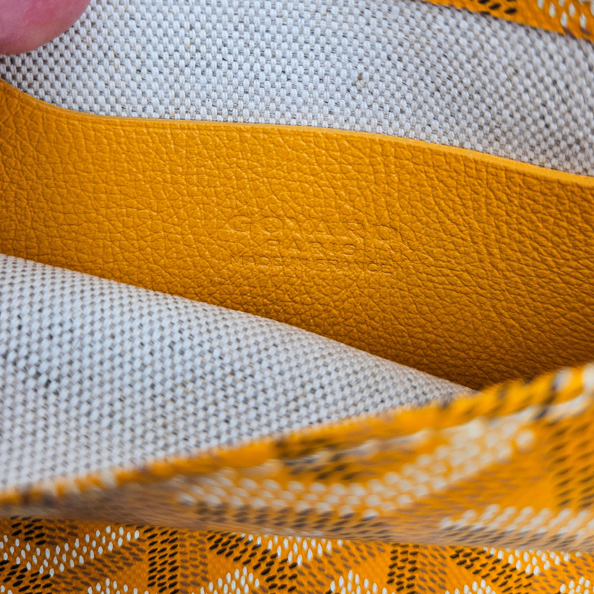 Goyard Plumet Pocket Wallet Goyardine Jaune Soleil