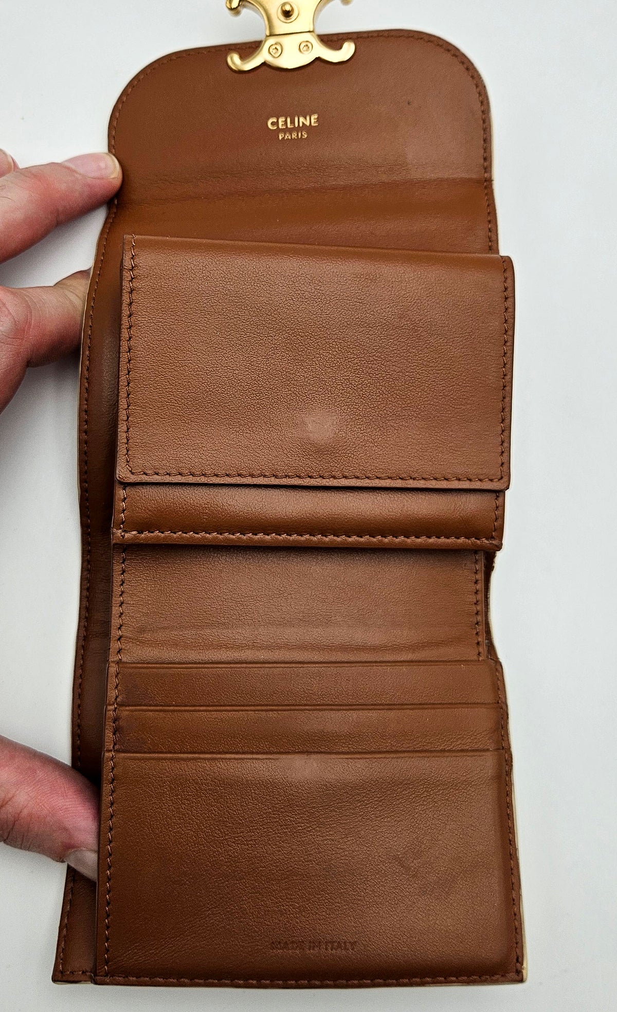 Portefeuille Céline Small Flap Wallet Triomphe