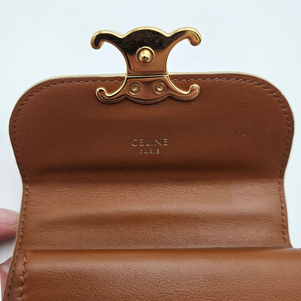 Portefeuille Céline Small Flap Wallet Triomphe