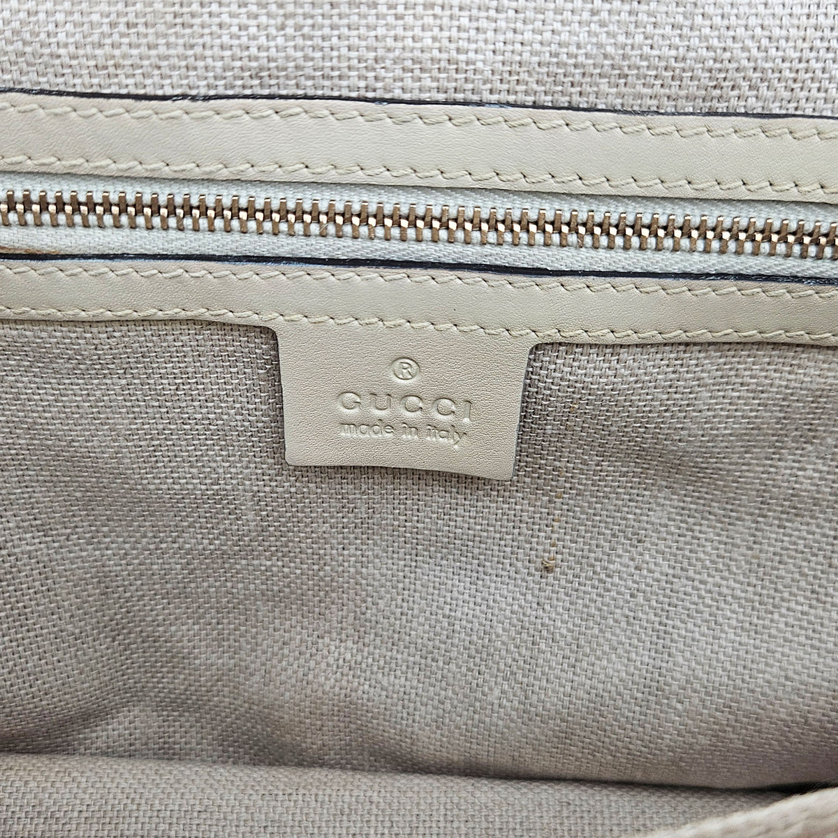 Gucci Snaffle Bit Medium Blanc Cassé