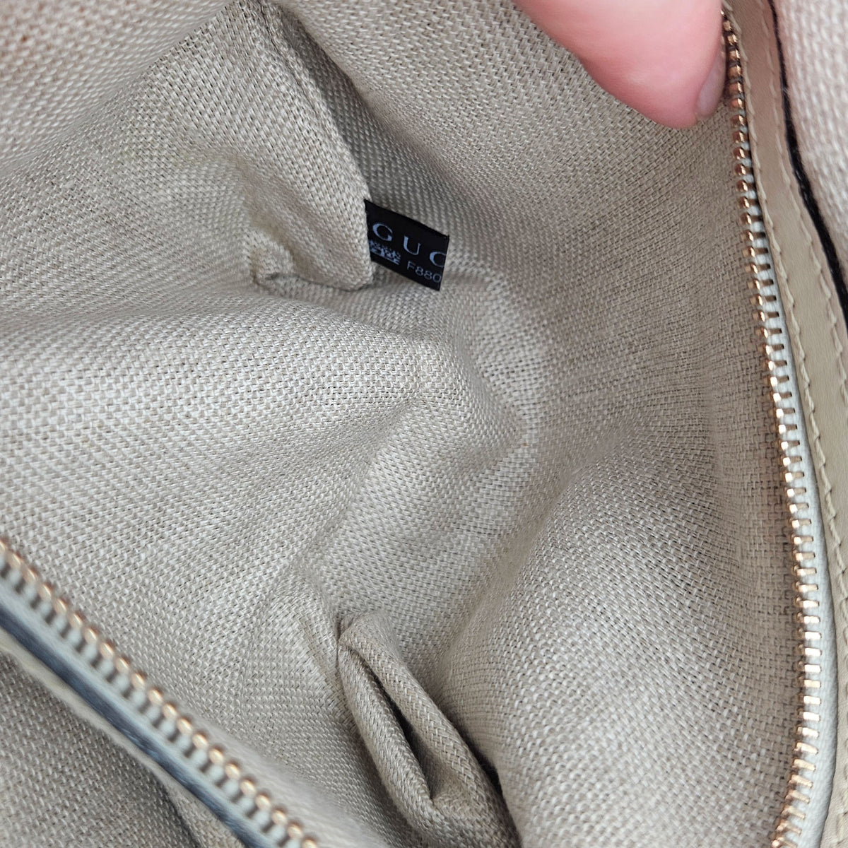 Gucci Snaffle Bit Medium Blanc Cassé