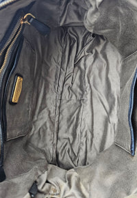 Miu Miu Coffer Cuir d'Agneau Bleu Marine