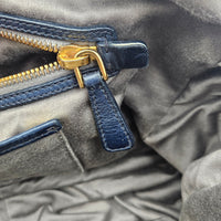 Miu Miu Coffer Cuir d'Agneau Bleu Marine