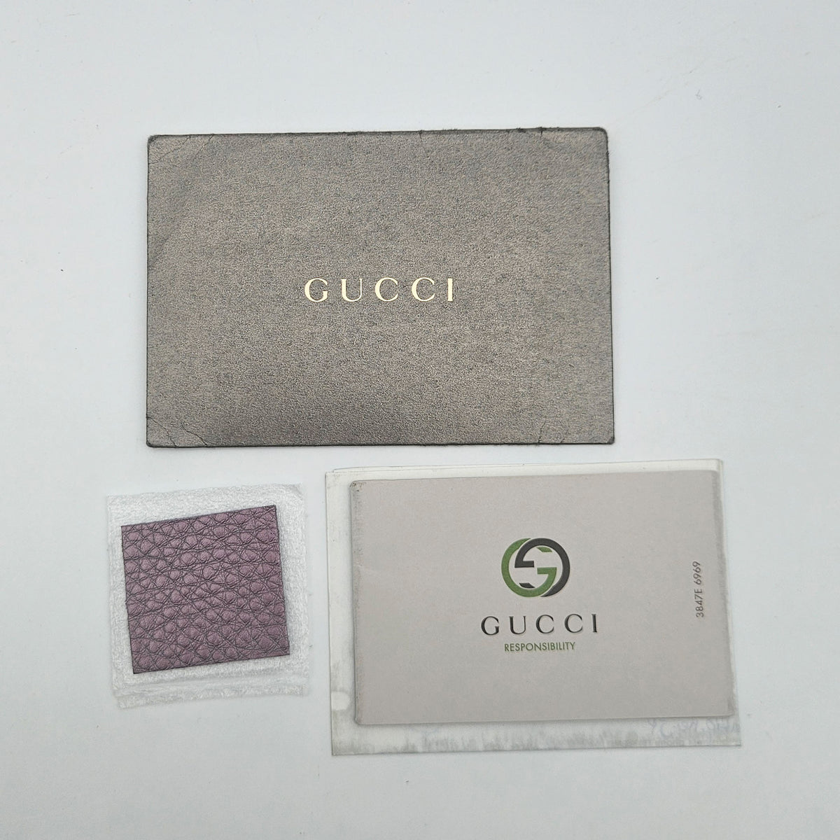 Gucci Soho Cuir Grainé Irisé Lilas