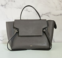 Céline Belt Bag in Dark Grey Grained Calfskin