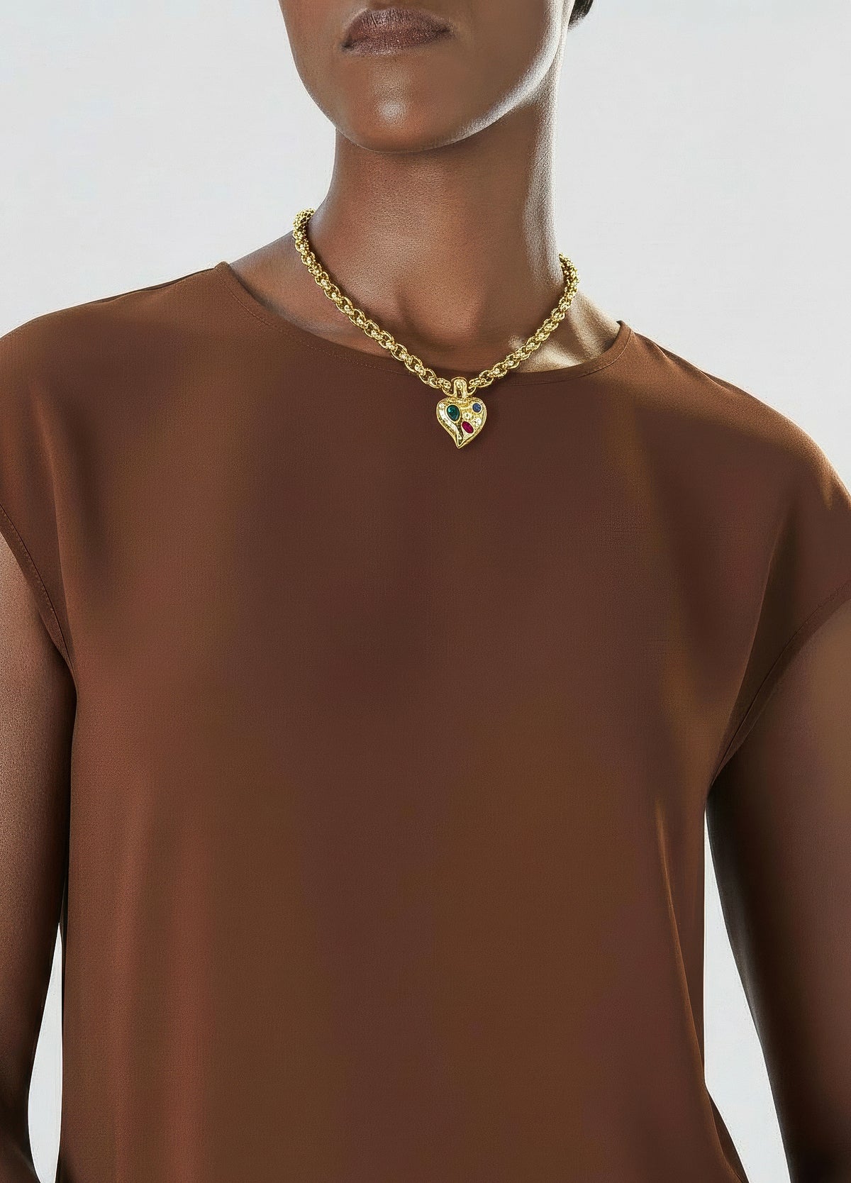 Vintage Grossé Heart Necklace