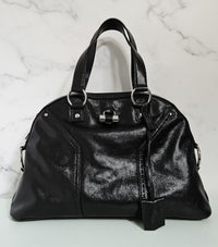 YSL Muse Bag in Shiny Black Caviar Leather