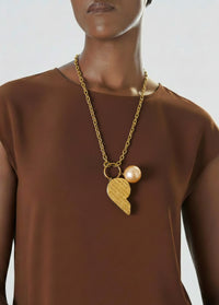 Givenchy Sautoir Necklace with XL Whistle & Pearl Pendant