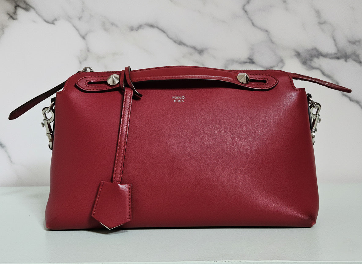Fendi By The Way Medium Red Leather Bag