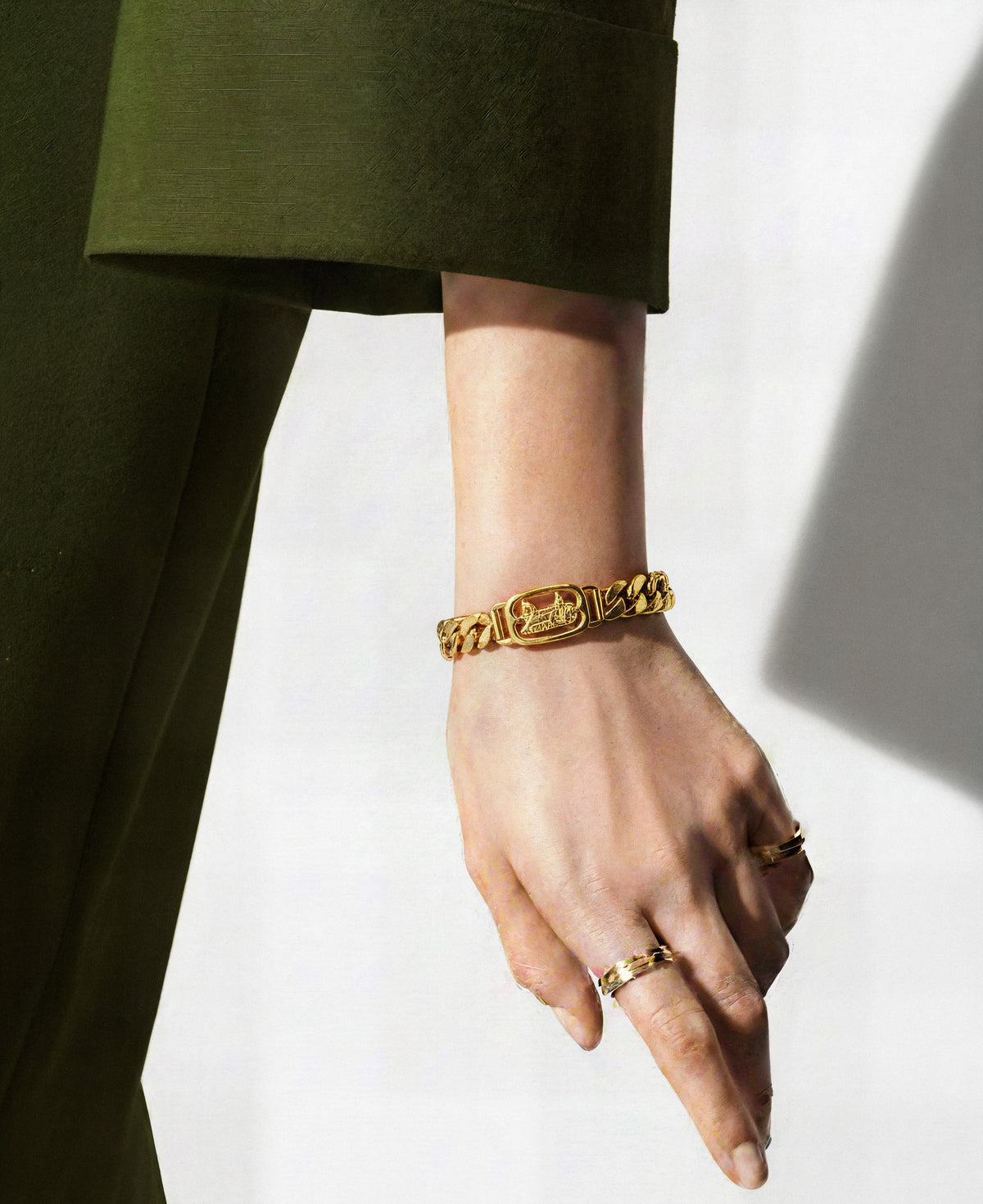 Bracelet chaîne en calèche vintage CELINE