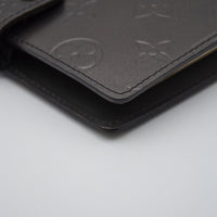 Agenda PM Louis Vuitton Cuir Mat Monogramme Noir Anthracite