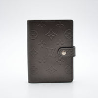 Agenda PM Louis Vuitton Cuir Mat Monogramme Noir Anthracite