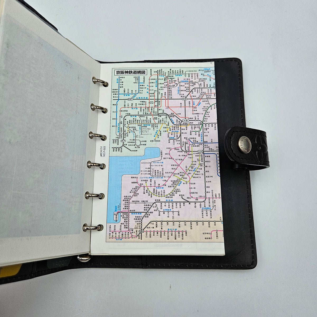 Agenda PM Louis Vuitton Cuir Mat Monogramme Noir Anthracite