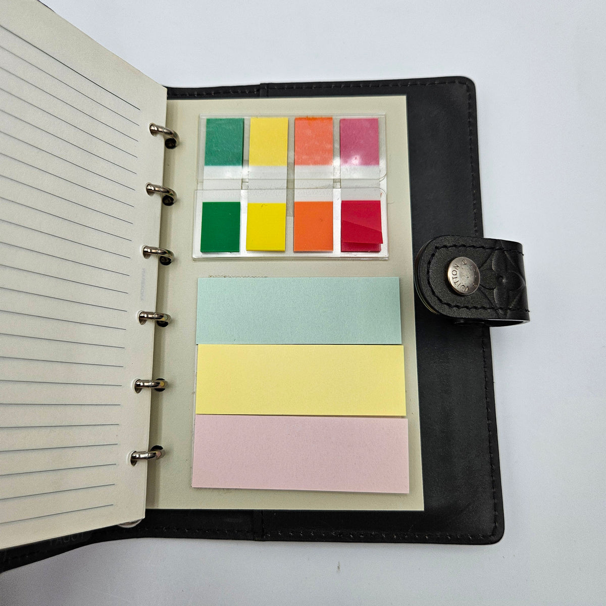 Agenda PM Louis Vuitton Cuir Mat Monogramme Noir Anthracite