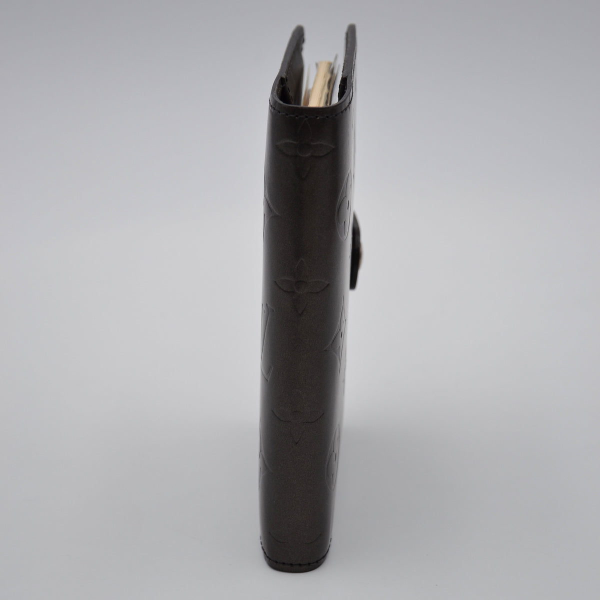 Agenda PM Louis Vuitton Cuir Mat Monogramme Noir Anthracite