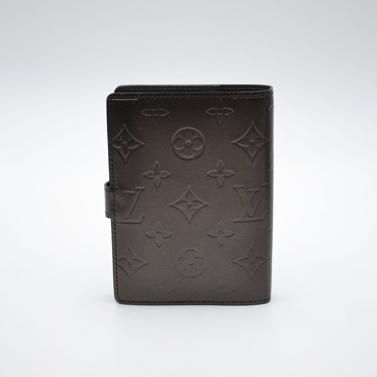 Agenda PM Louis Vuitton Cuir Mat Monogramme Noir Anthracite
